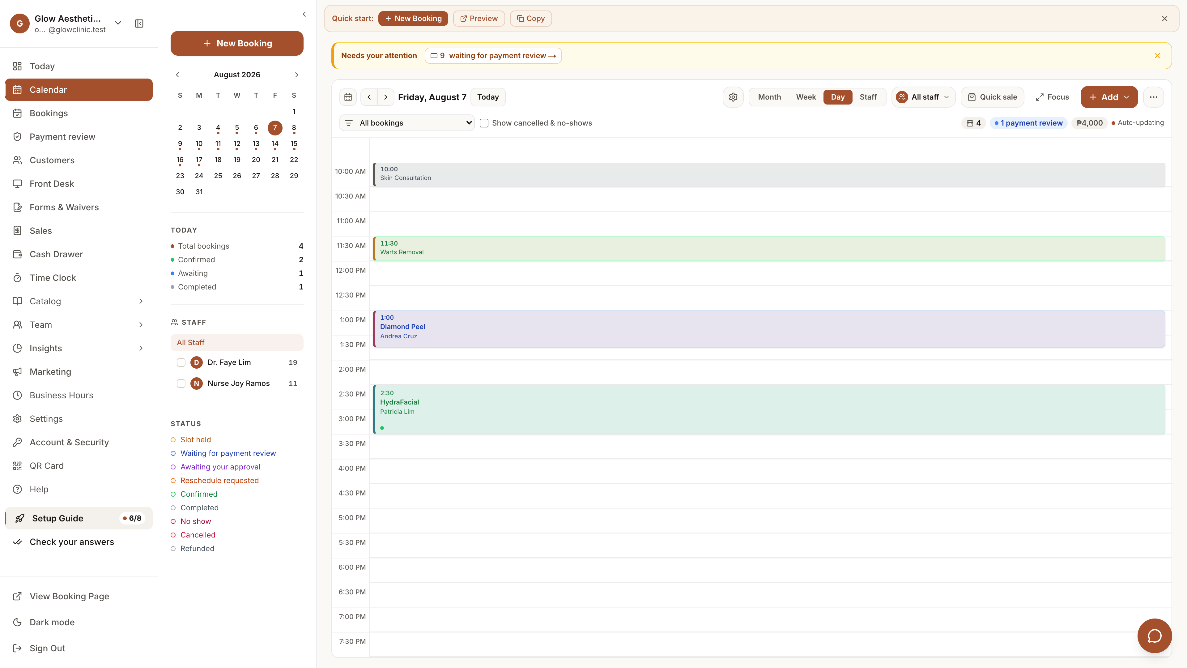 Nabbee calendar view