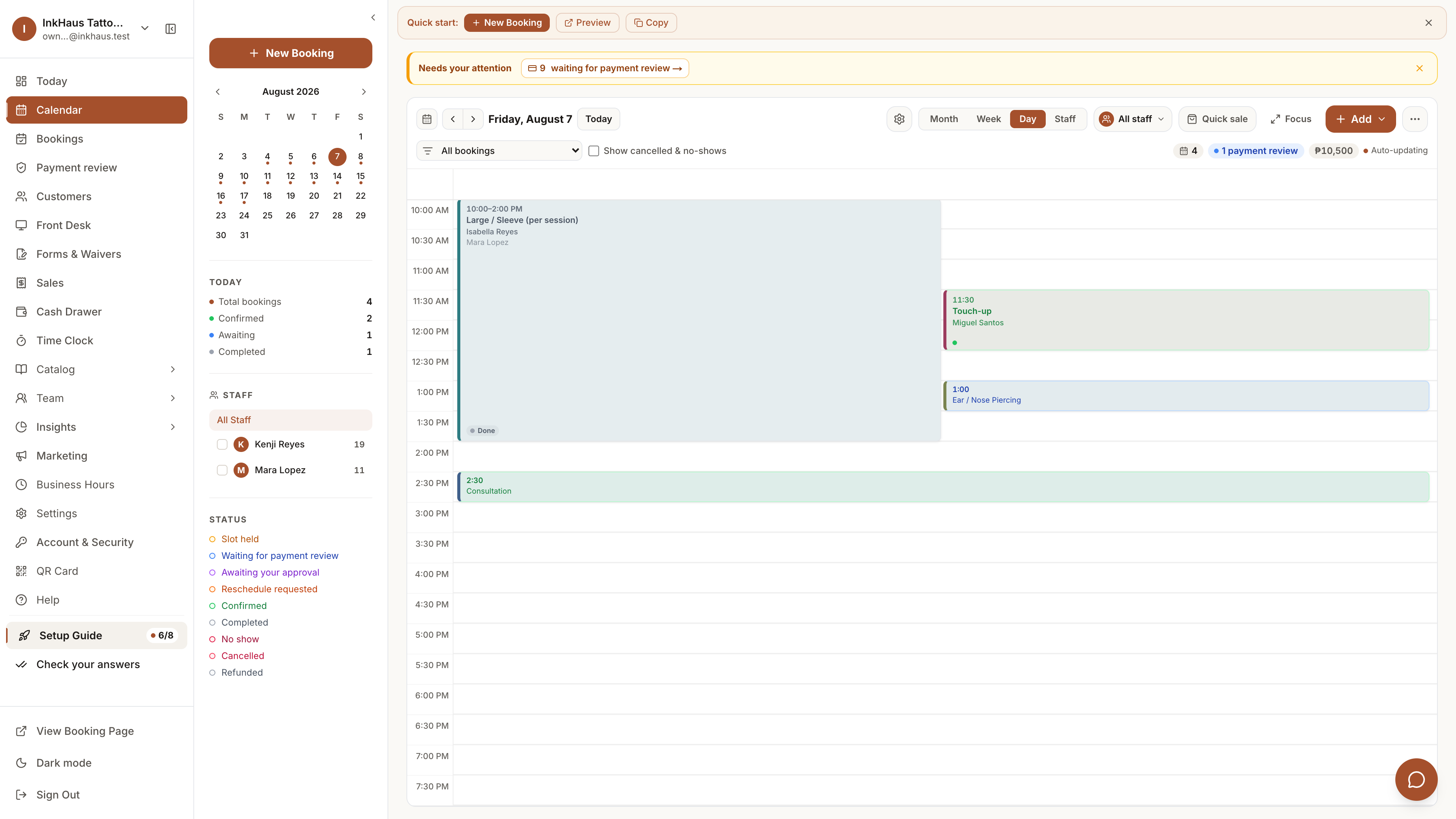 Nabbee calendar view