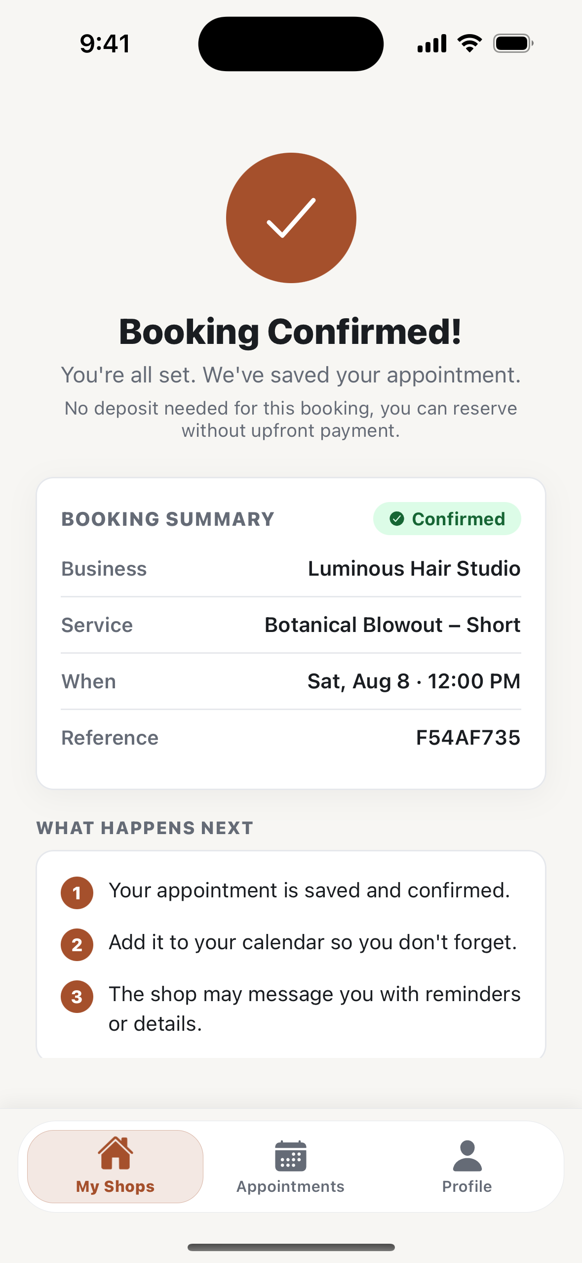 Booked: that easy